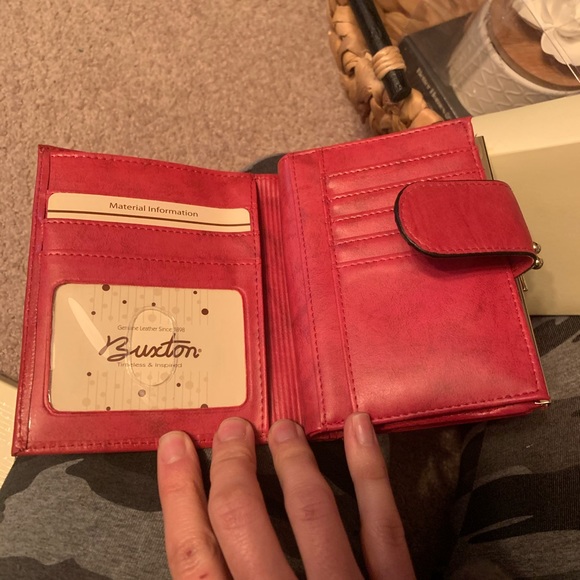 Red Leather Wallet - Picture 5 of 9
